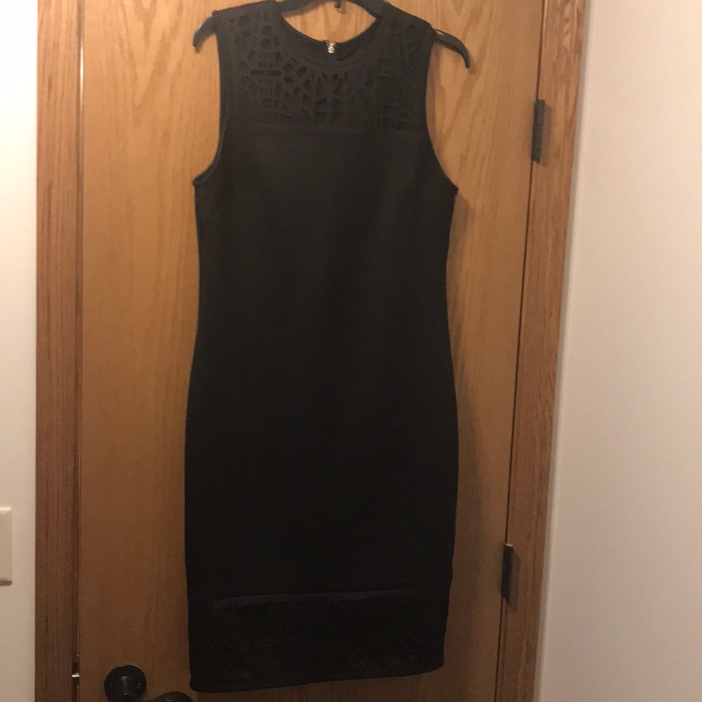 Black midi formal dress